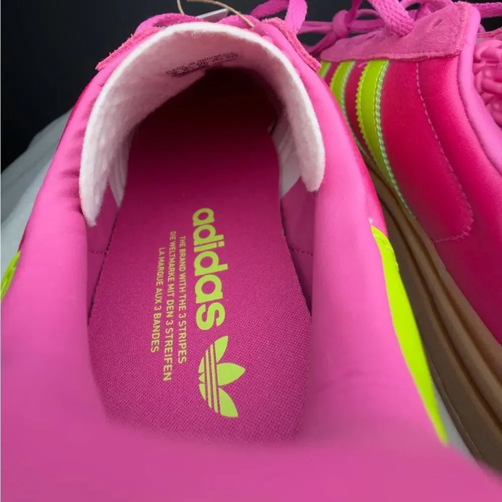 Adidas Gazelle Bold “Lucid Fuchsia Solar Slime Satin” | Women’s 8 | New w/ Box